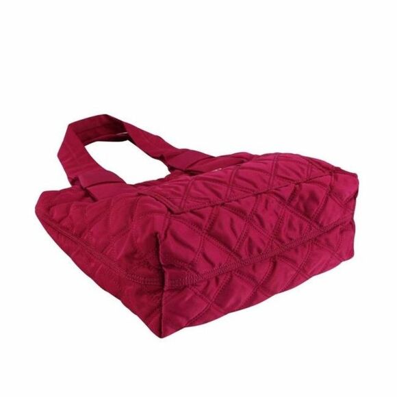 NWT Marc Jacobs Quilted Knot Rasberry Nylon Tote - Picture 6 of 12